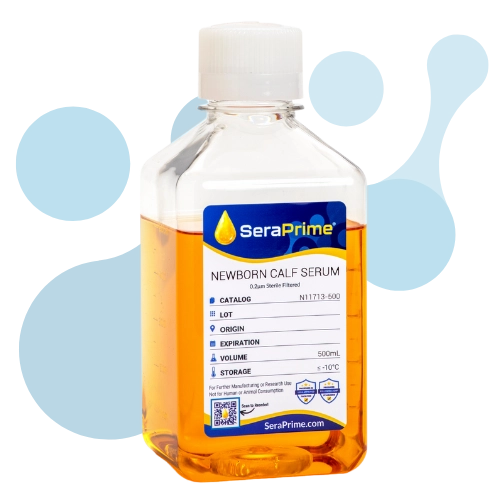 Newborn-calf-serum-with-pattern newborn calf serum with pattern behind bottle
