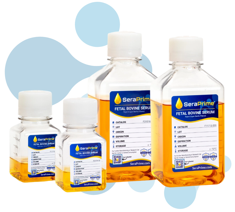 fetal bovine serum bottles